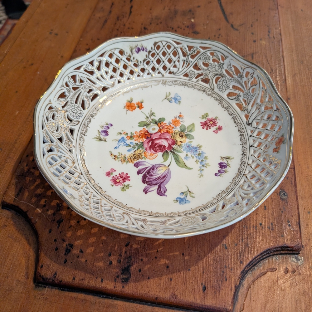 Floral Porcelain Dinner Plate